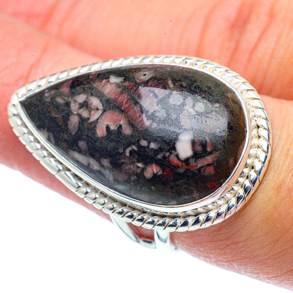 Crinoid Fossil Rings handcrafted by Ana Silver Co - RING38775