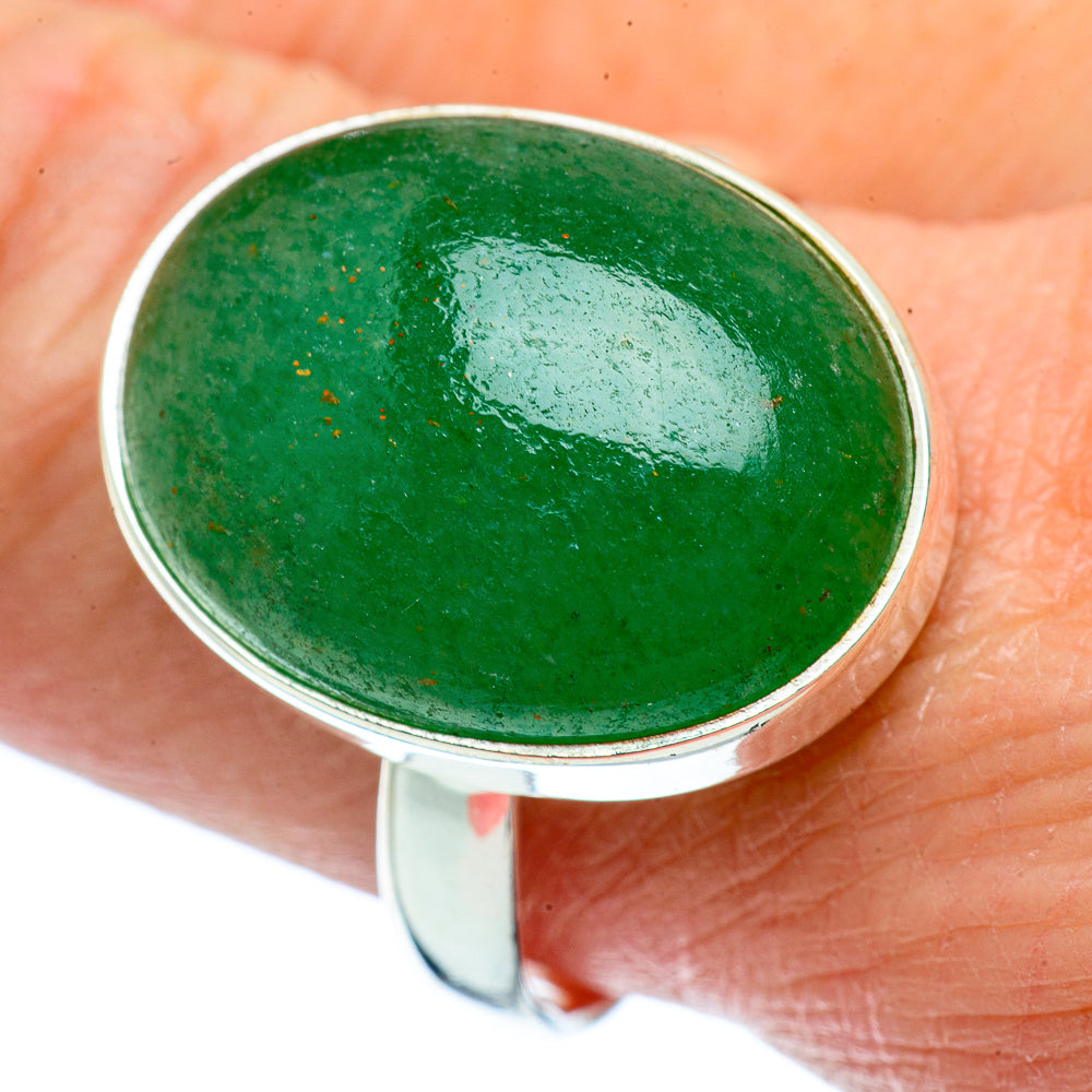 Green Aventurine Rings handcrafted by Ana Silver Co - RING39058
