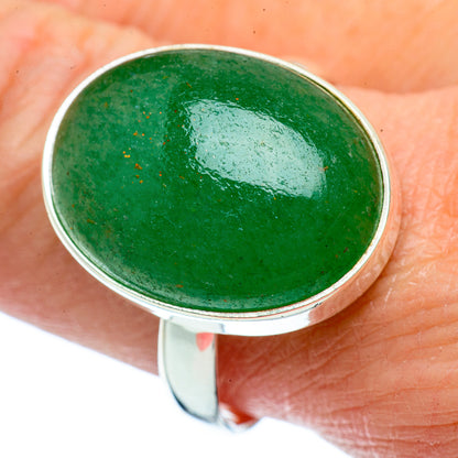 Green Aventurine Rings handcrafted by Ana Silver Co - RING39058