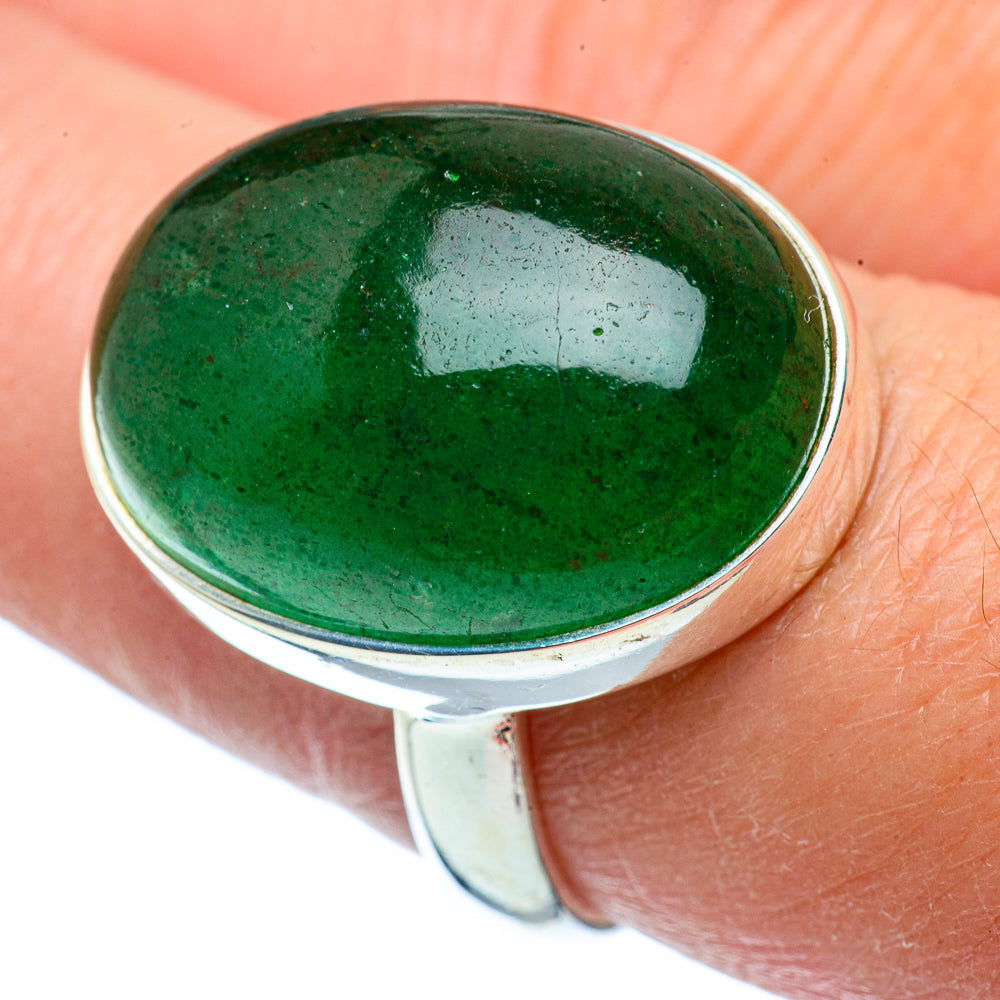 Green Aventurine Rings handcrafted by Ana Silver Co - RING39097
