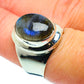 Labradorite Rings handcrafted by Ana Silver Co - RING39207