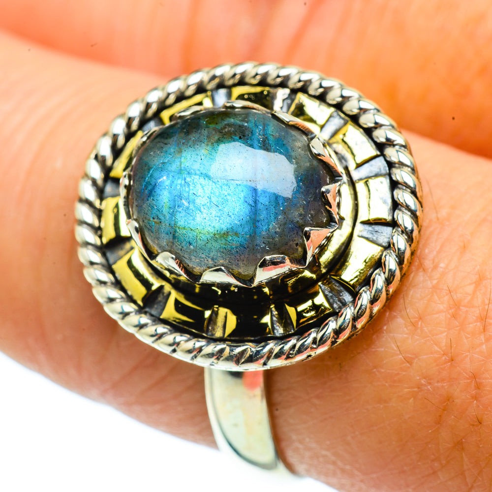 Labradorite Rings handcrafted by Ana Silver Co - RING39263