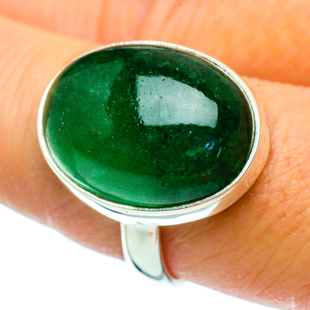 Green Aventurine Rings handcrafted by Ana Silver Co - RING39294