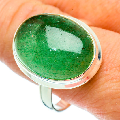 Green Aventurine Rings handcrafted by Ana Silver Co - RING39376