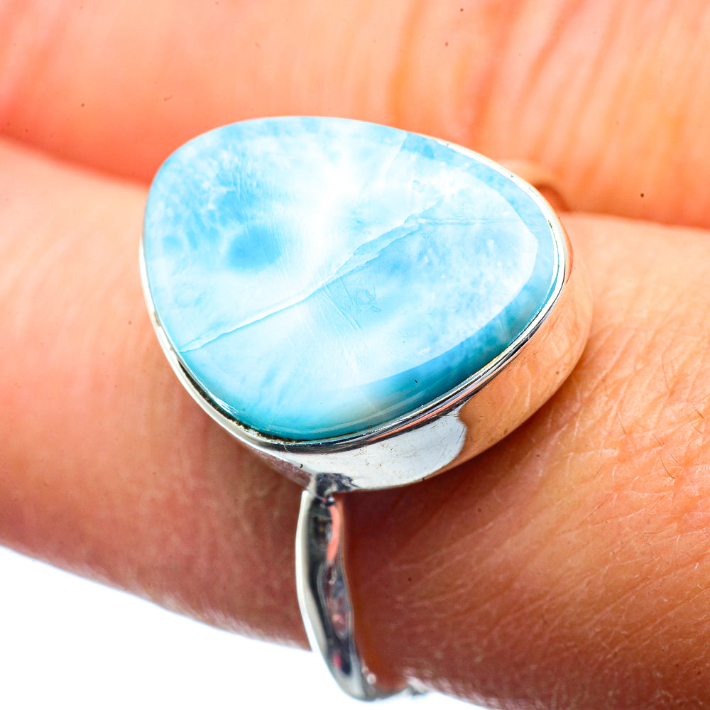 Larimar Rings handcrafted by Ana Silver Co - RING39779
