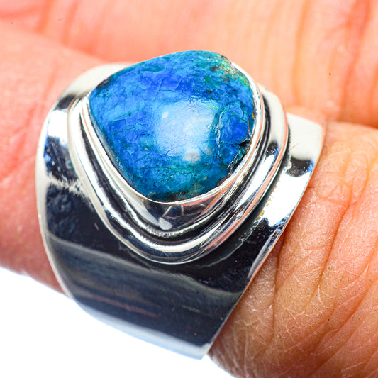 Chrysocolla Rings handcrafted by Ana Silver Co - RING39844