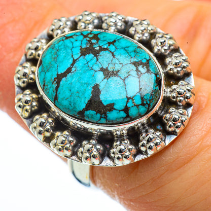 Tibetan Turquoise Rings handcrafted by Ana Silver Co - RING40070