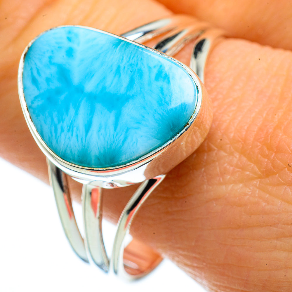 Larimar Rings handcrafted by Ana Silver Co - RING40098