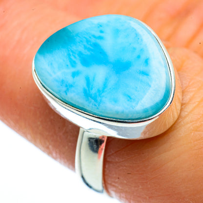 Larimar Rings handcrafted by Ana Silver Co - RING40124