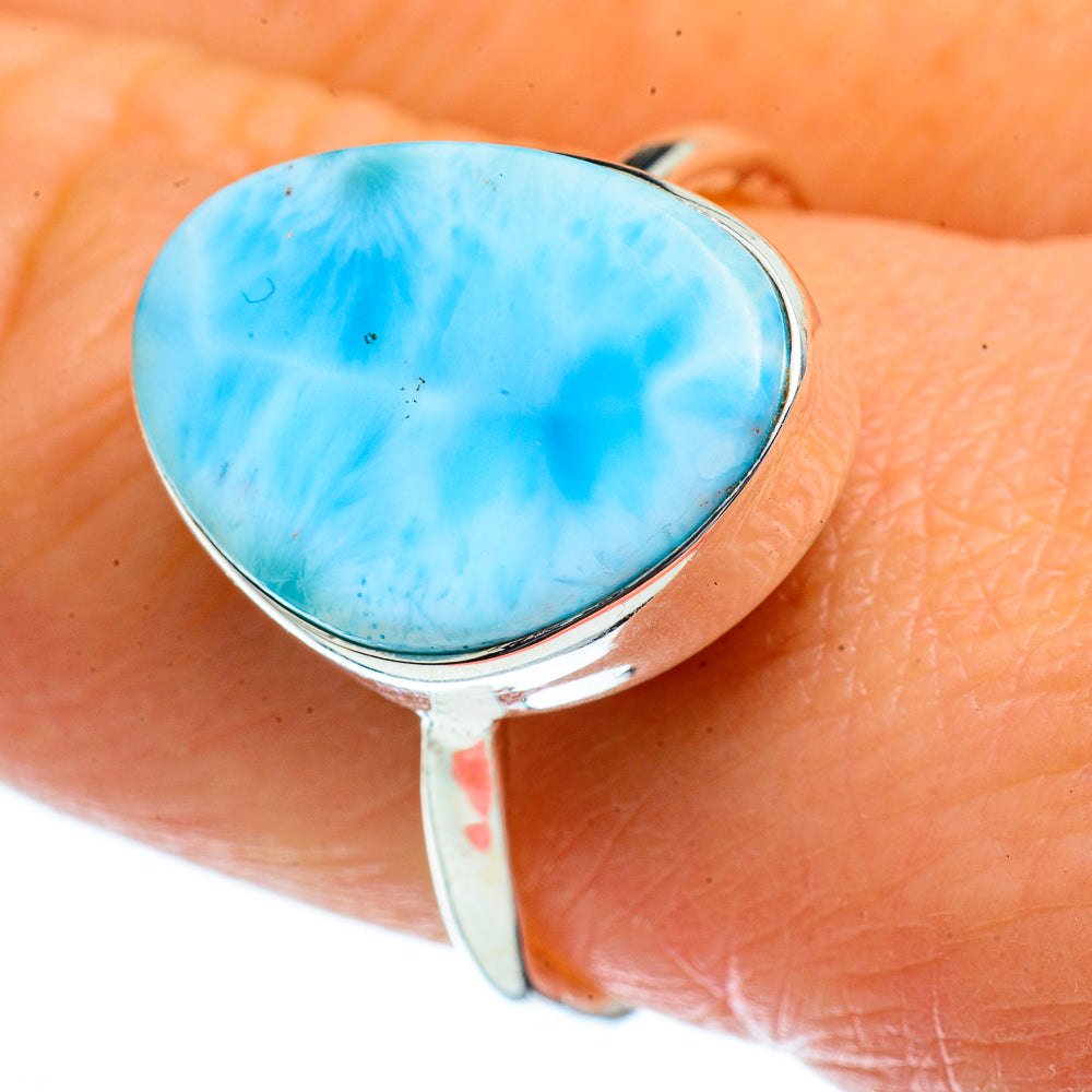 Larimar Rings handcrafted by Ana Silver Co - RING40149
