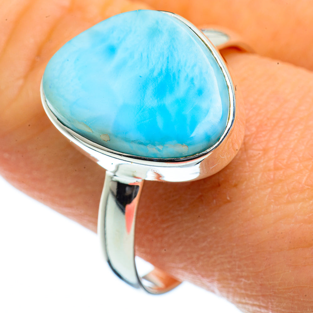 Larimar Rings handcrafted by Ana Silver Co - RING40277