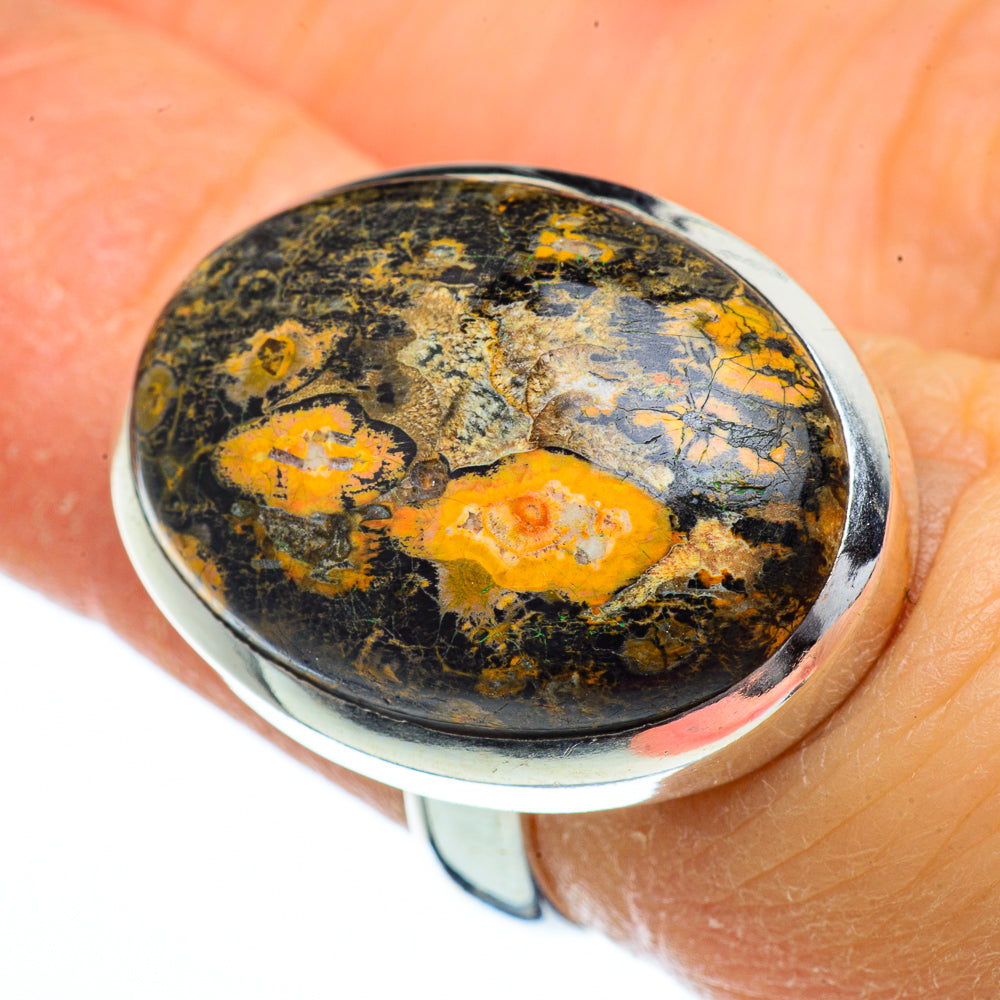 Poppy Jasper Rings handcrafted by Ana Silver Co - RING40312