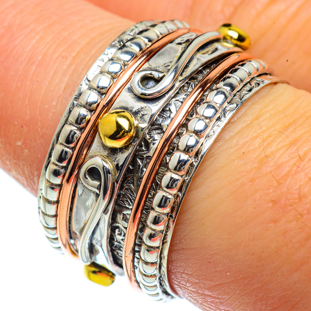 Meditation Spinner Rings handcrafted by Ana Silver Co - RING40400