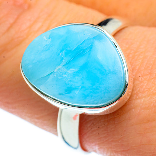 Larimar Rings handcrafted by Ana Silver Co - RING40416
