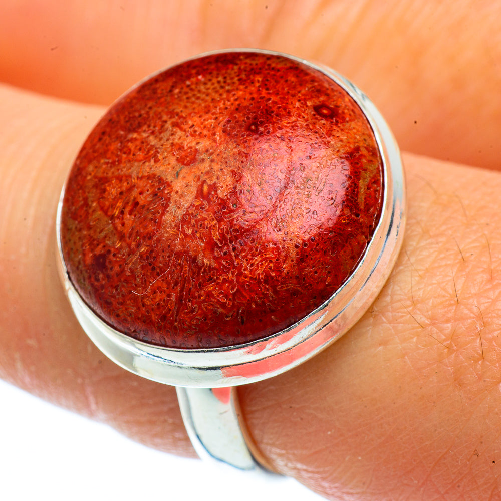 Sponge Coral Rings handcrafted by Ana Silver Co - RING40426
