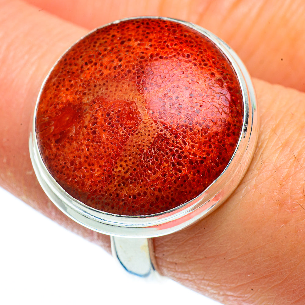 Sponge Coral Rings handcrafted by Ana Silver Co - RING40459