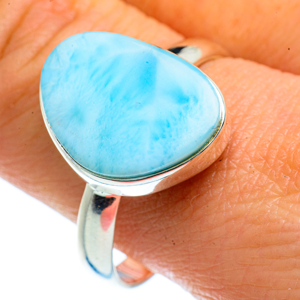 Larimar Rings handcrafted by Ana Silver Co - RING40480