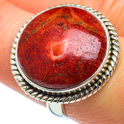 Sponge Coral Rings handcrafted by Ana Silver Co - RING40489