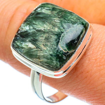 Seraphinite Rings handcrafted by Ana Silver Co - RING40516