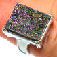 Titanium Druzy Rings handcrafted by Ana Silver Co - RING40529