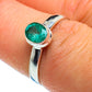 Zambian Emerald Rings handcrafted by Ana Silver Co - RING40563