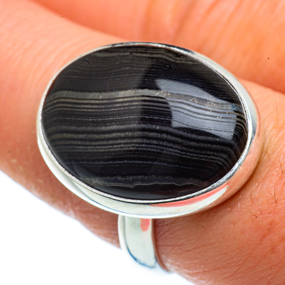 Psilomelane Rings handcrafted by Ana Silver Co - RING40573