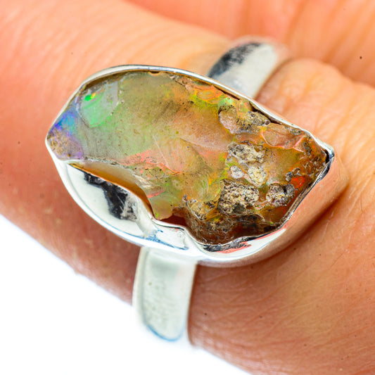 Ethiopian Opal Rings handcrafted by Ana Silver Co - RING40620