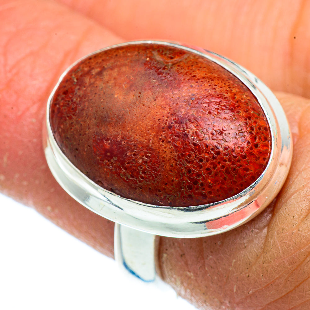 Sponge Coral Rings handcrafted by Ana Silver Co - RING40721