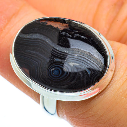 Psilomelane Rings handcrafted by Ana Silver Co - RING40810