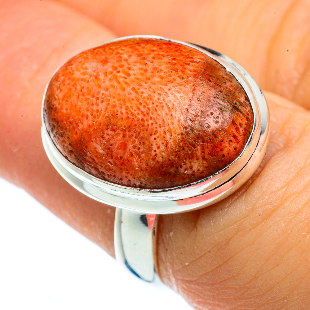 Sponge Coral Rings handcrafted by Ana Silver Co - RING40835