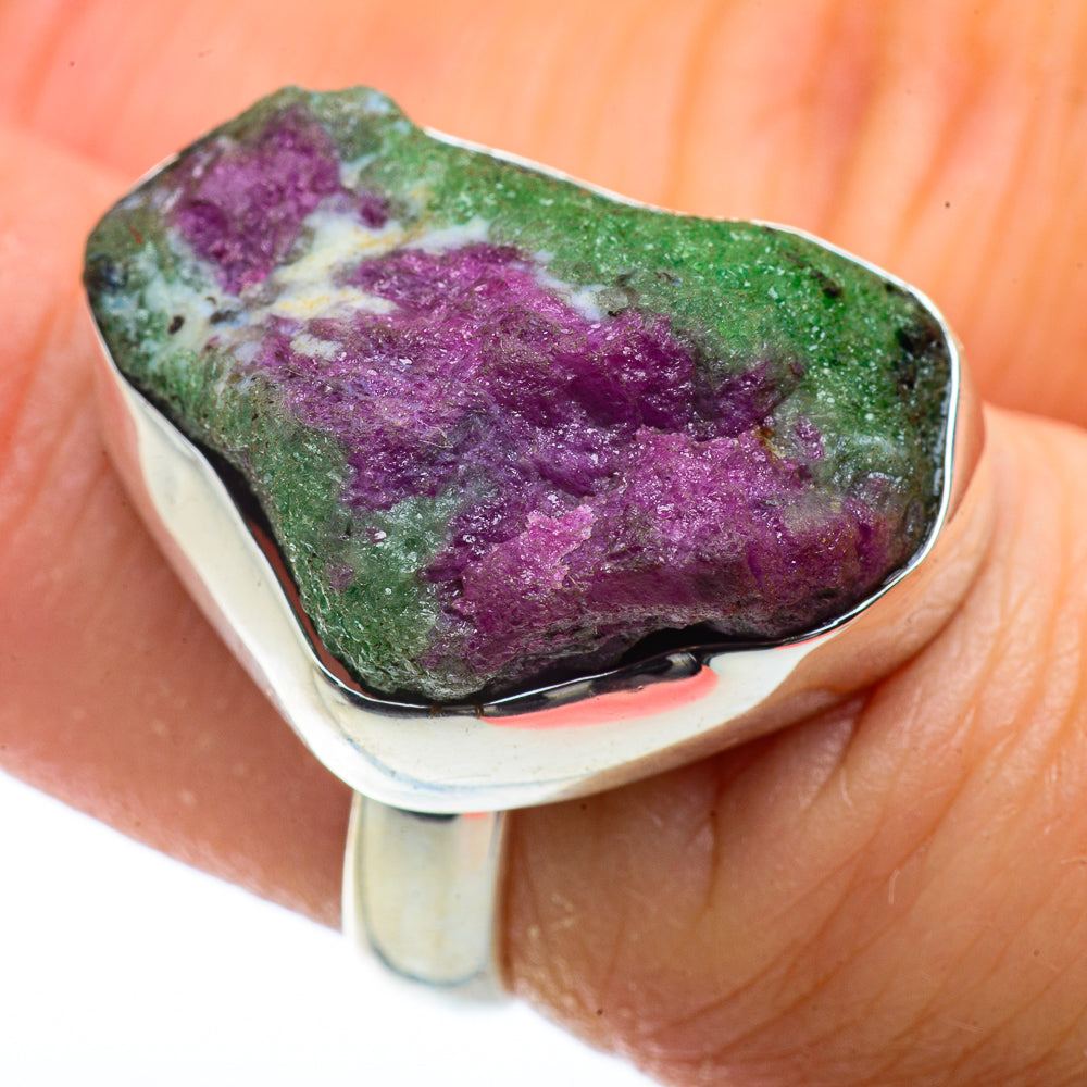 Ruby Zoisite Rings handcrafted by Ana Silver Co - RING40882