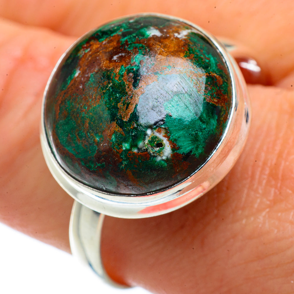 Chrysocolla Rings handcrafted by Ana Silver Co - RING40902