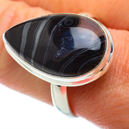 Psilomelane Rings handcrafted by Ana Silver Co - RING40913