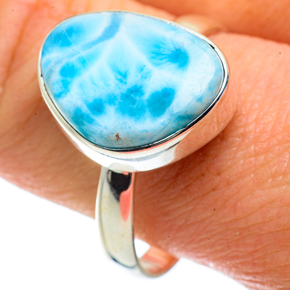 Larimar Rings handcrafted by Ana Silver Co - RING40952