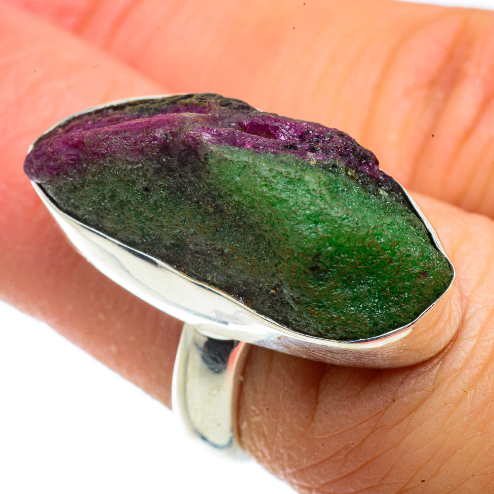 Ruby Zoisite Rings handcrafted by Ana Silver Co - RING41004
