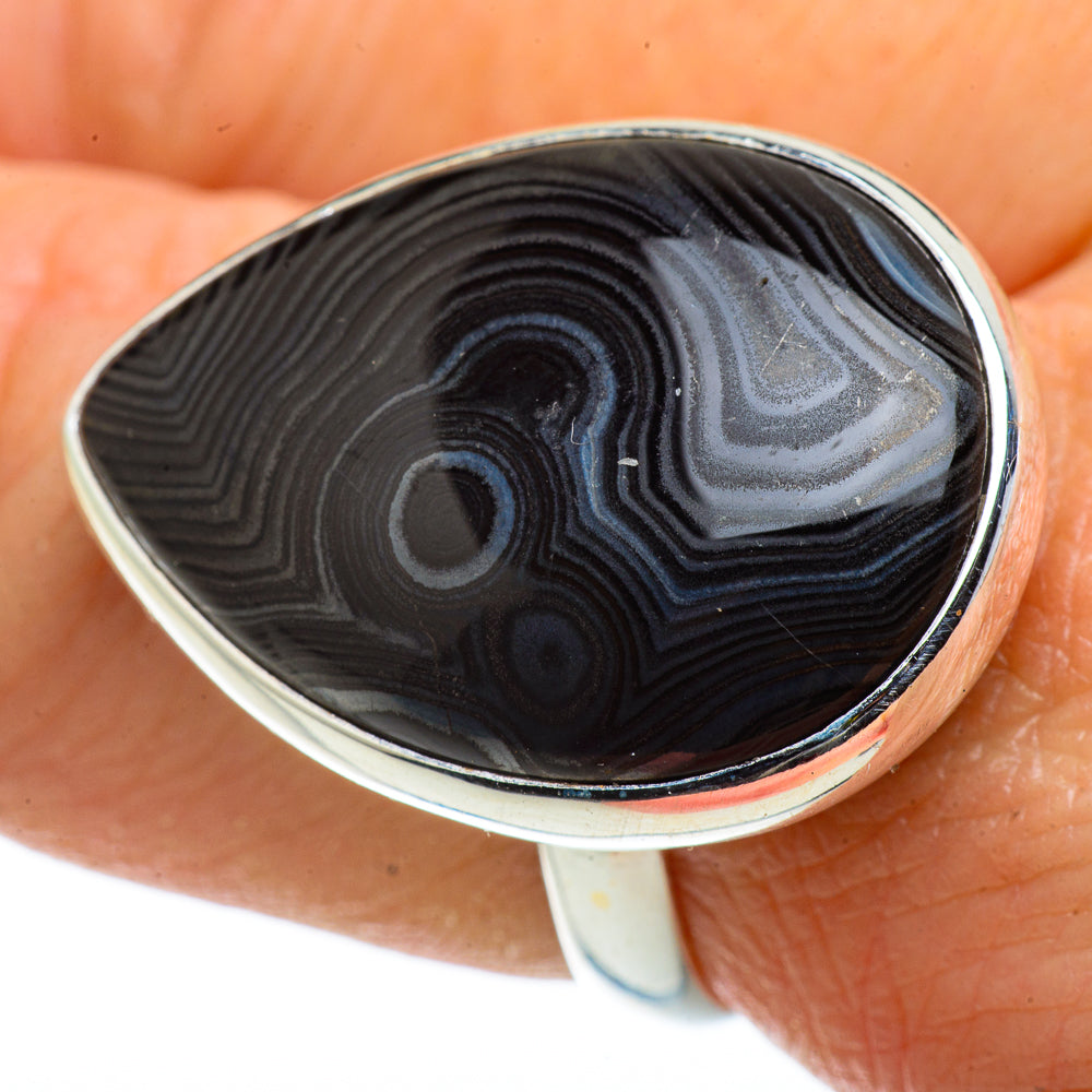 Psilomelane Rings handcrafted by Ana Silver Co - RING41103