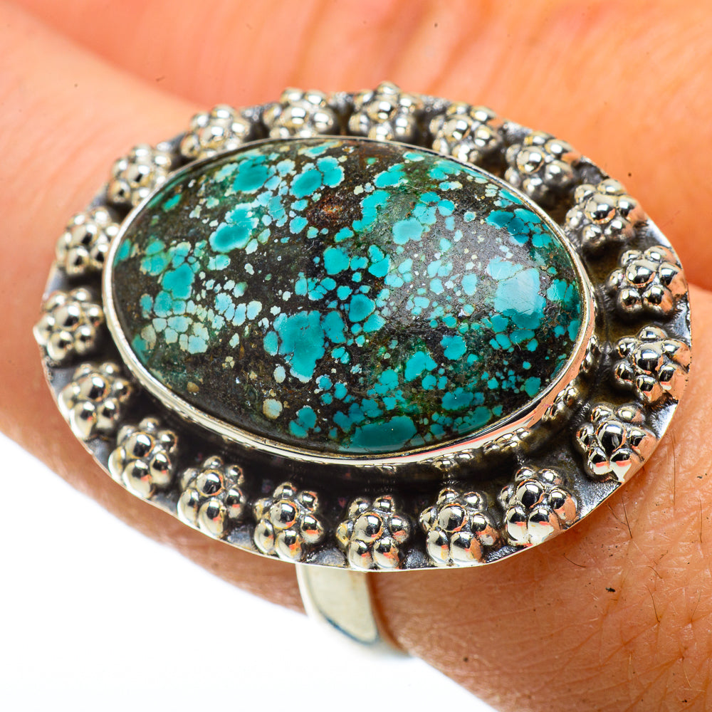 Tibetan Turquoise Rings handcrafted by Ana Silver Co - RING41119