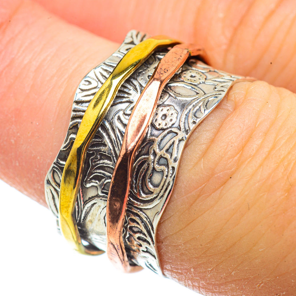 Meditation Spinner Rings handcrafted by Ana Silver Co - RING41243