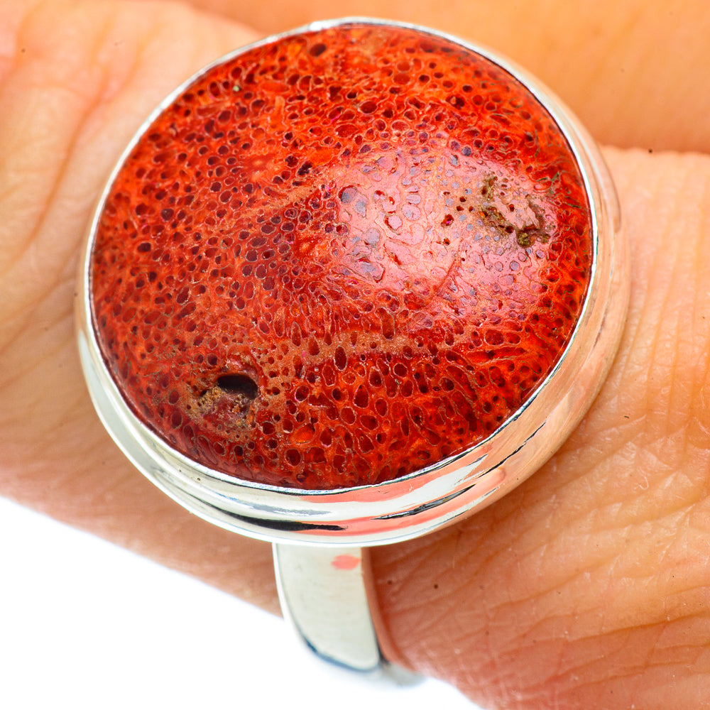 Sponge Coral Rings handcrafted by Ana Silver Co - RING41270