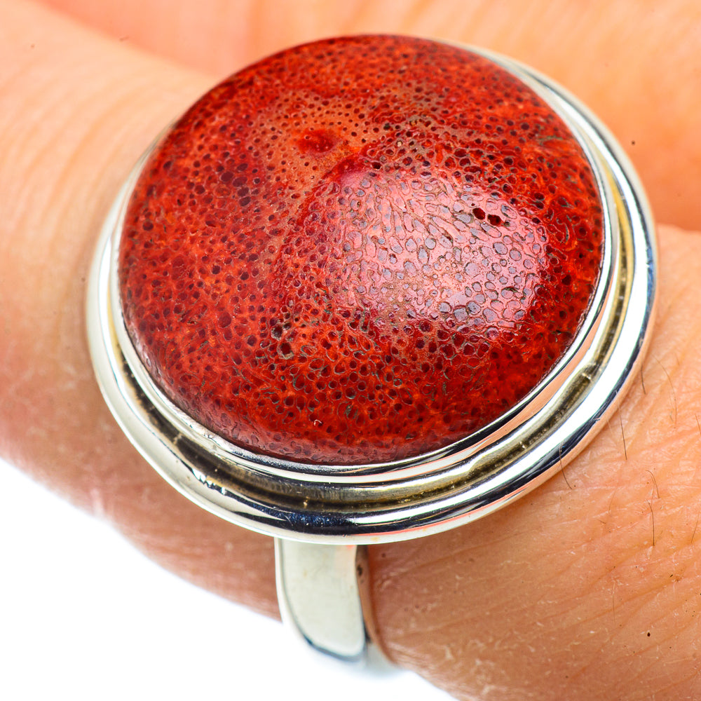 Sponge Coral Rings handcrafted by Ana Silver Co - RING41332