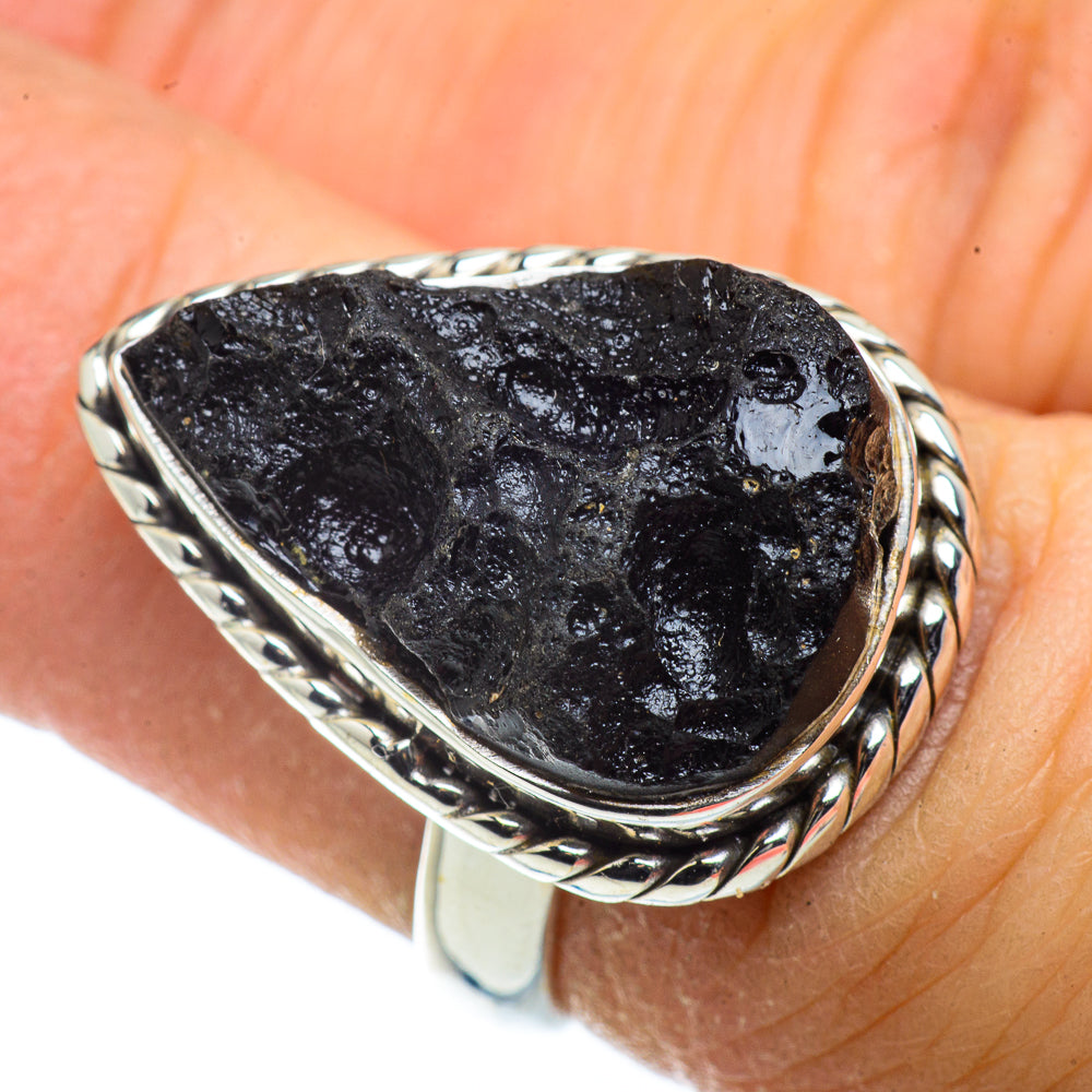 Tektite Rings handcrafted by Ana Silver Co - RING41339