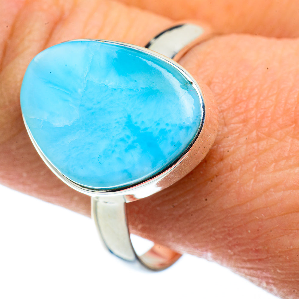 Larimar Rings handcrafted by Ana Silver Co - RING41404