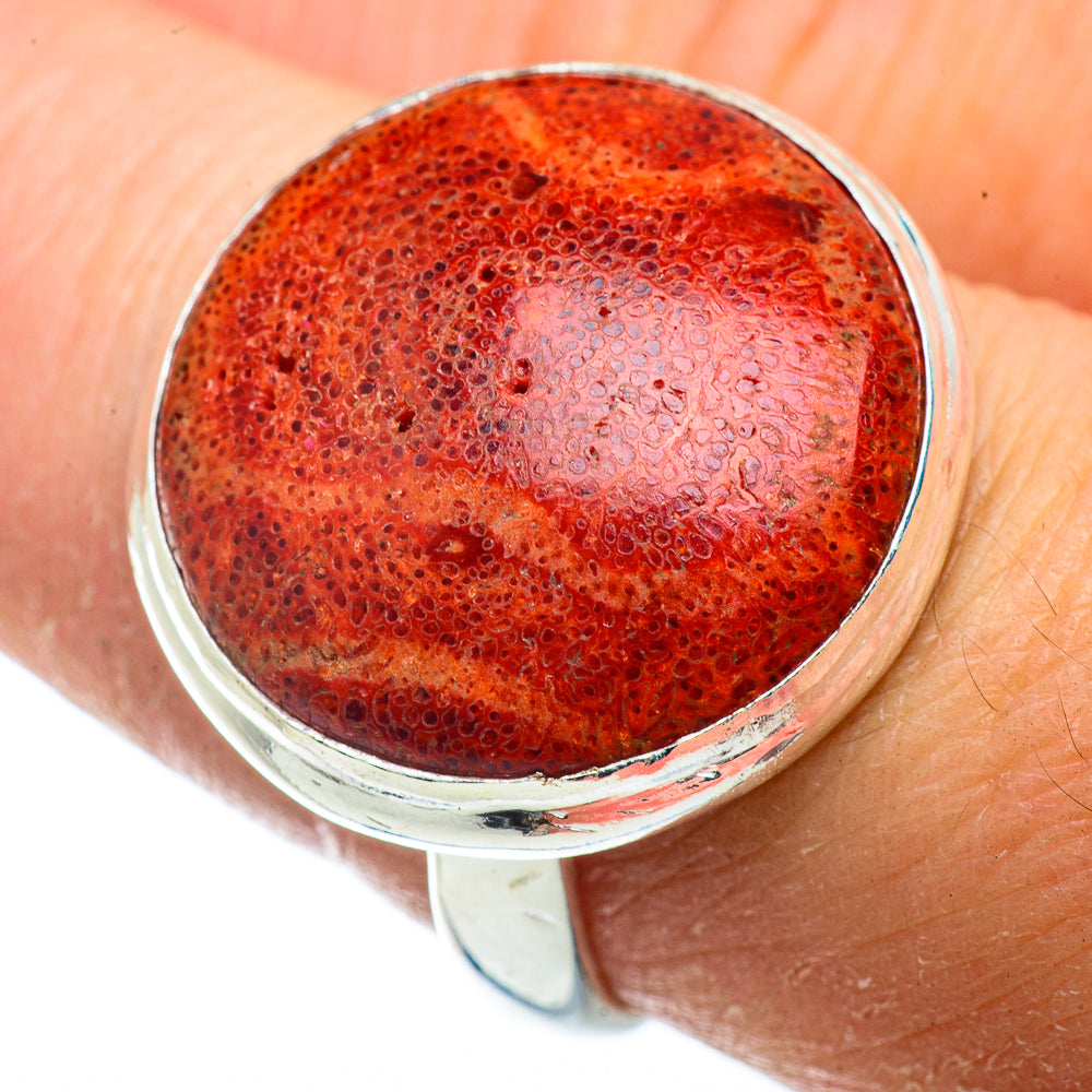 Sponge Coral Rings handcrafted by Ana Silver Co - RING41503