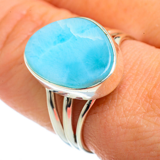 Larimar Rings handcrafted by Ana Silver Co - RING41614
