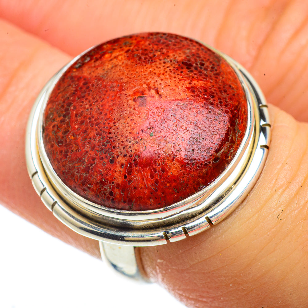Sponge Coral Rings handcrafted by Ana Silver Co - RING41633