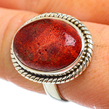 Sponge Coral Rings handcrafted by Ana Silver Co - RING41667