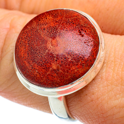 Sponge Coral Rings handcrafted by Ana Silver Co - RING41668