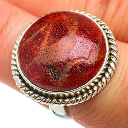 Sponge Coral Rings handcrafted by Ana Silver Co - RING41701