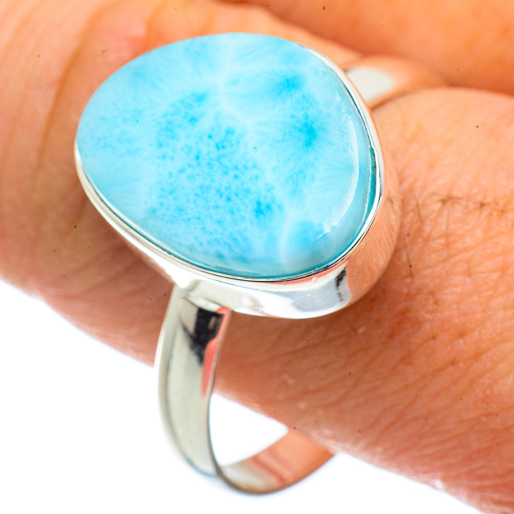 Larimar Rings handcrafted by Ana Silver Co - RING41718