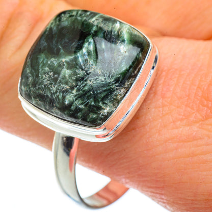 Seraphinite Rings handcrafted by Ana Silver Co - RING41797